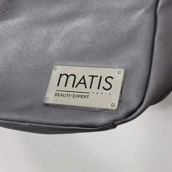 Matis Paris Women's Gray Adjustable Beauty Expert Little Purse Bag Pockets - Picture 8 of 12